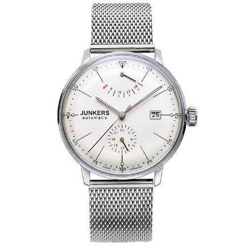 Image of 6060M-5 Junkers Bauhaus Automatik herreur<br>beige urskiven og mesh rem